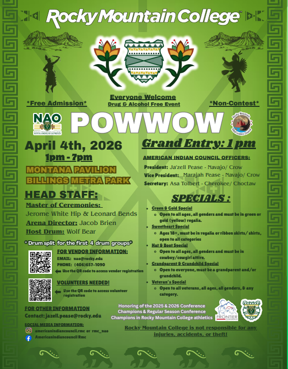 Rocky Mountain College Pow Wow 2026